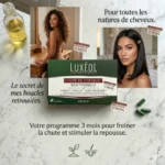 luxeol chute de cheveux 90 gellules